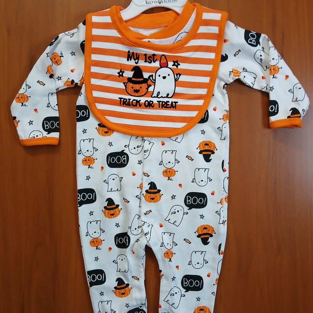 Koala Kids 1st Trick or Treat Halloween 2pc Sleeper Set - 3/6M